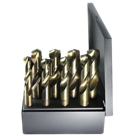 Drillco 8PC IMP COBALT S&D DRILL SET 9/16-1" BY 16THS 1000EC8